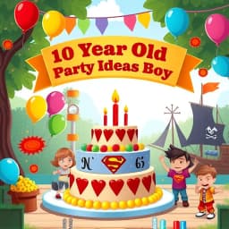 10 Year Old Birthday Party Ideas Boy icon