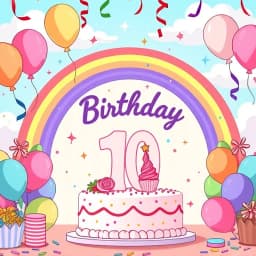 10th Birthday Party Ideas Girl icon