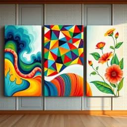 3 Piece Canvas Painting Ideas Easy icon