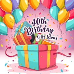 40th Birthday Gift Ideas icon