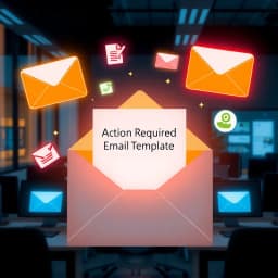 Action Required Email Template icon