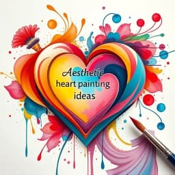 Aesthetic Heart Painting Ideas icon