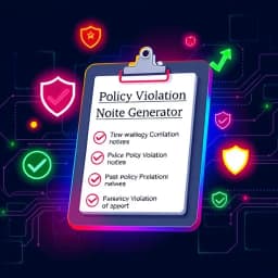 AI Internal Policy Violation Notice Generator icon