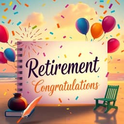 AI Retirement Congratulations Card Message Generator icon