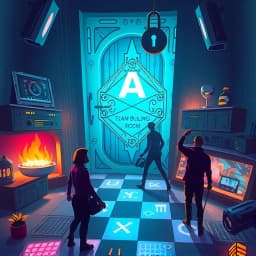 AI Team Building Escape Room Game Scenario Generator icon