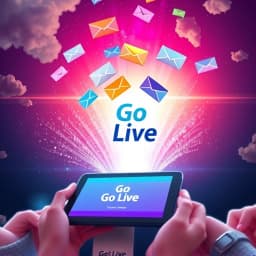 Application Go Live Announcement Email Template icon