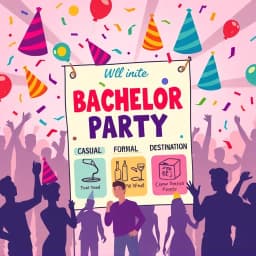 Bachelor Party Invite Email Template icon