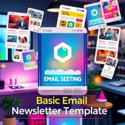 Basic Email Newsletter Template icon