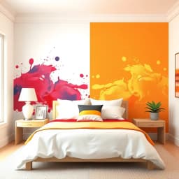 Bedroom Painting Ideas with Two Colors icon