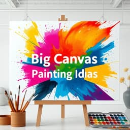 Big Canvas Painting Ideas Easy icon