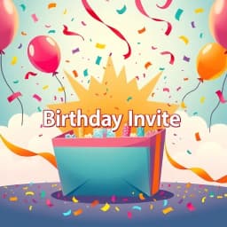 Birthday Invite Email Template icon