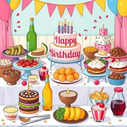Birthday Party Menu Ideas icon