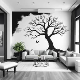 Black and White Wall Painting Ideas icon