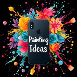 Black Phone Case Painting Ideas icon
