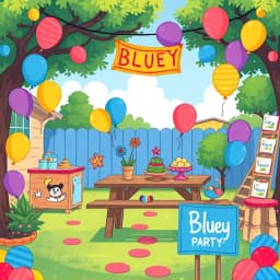 Bluey Party Decorations Ideas icon