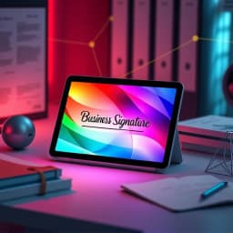 Business Signature Email Template icon