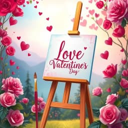 Canvas Painting Valentines Day Painting Ideas icon