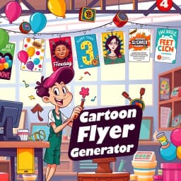 Cartoon Flyer Generator icon