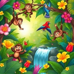 Cartoon Jungle Scene Generator icon