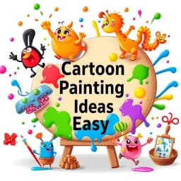 Cartoon Painting Ideas Easy icon