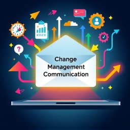 Change Management Communication Email Template icon