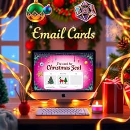 Christmas Email Cards Free Template icon