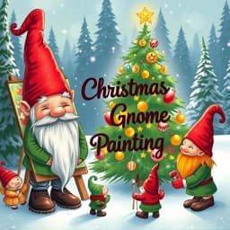 Christmas Gnome Painting Ideas icon