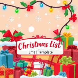 Christmas List Email Template icon