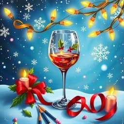 Christmas Wine Glass Painting Ideas icon