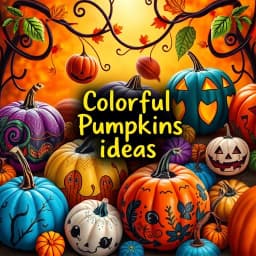 Colorful Pumpkin Painting Ideas icon