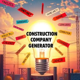 Construction Company Name Generator icon