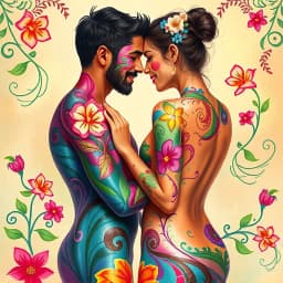 Couples Body Painting Ideas icon