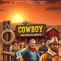 Cowboy Game Character Generator icon