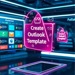 Create Outlook Email Template icon