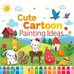 Cute Cartoon Painting Ideas icon