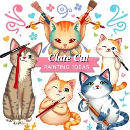 Cute Cat Painting Ideas icon