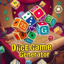 Dice Game Illustration Generator icon