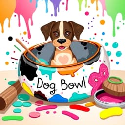 Dog Bowl Pottery Painting Ideas icon