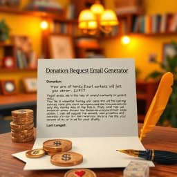 Donation Request Email Generator icon