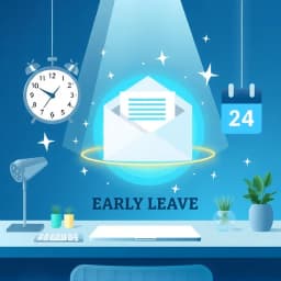 Early Leave Email Template icon