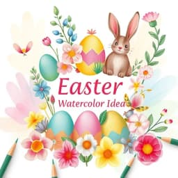 Easter Watercolor Painting Ideas icon