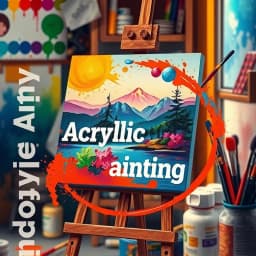 Easy Acrylic Painting Ideas Step by Step icon