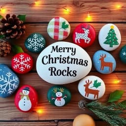 Easy Christmas Rock Painting Ideas icon
