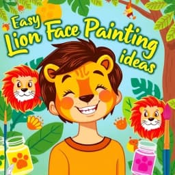 Easy Lion Face Painting Ideas icon