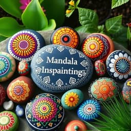 Easy Mandala Rock Painting Ideas icon