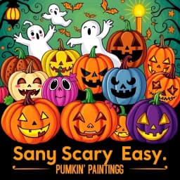 Easy Scary Easy Pumpkin Painting Ideas icon