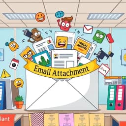 Email Attachment Meme Template icon