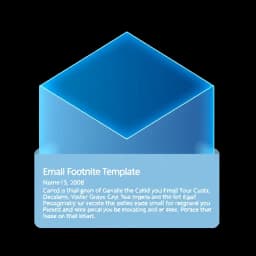 Email Footnote Template icon