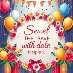 Email Save The Date Template icon