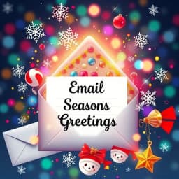 Email Seasons Greetings Free Template icon